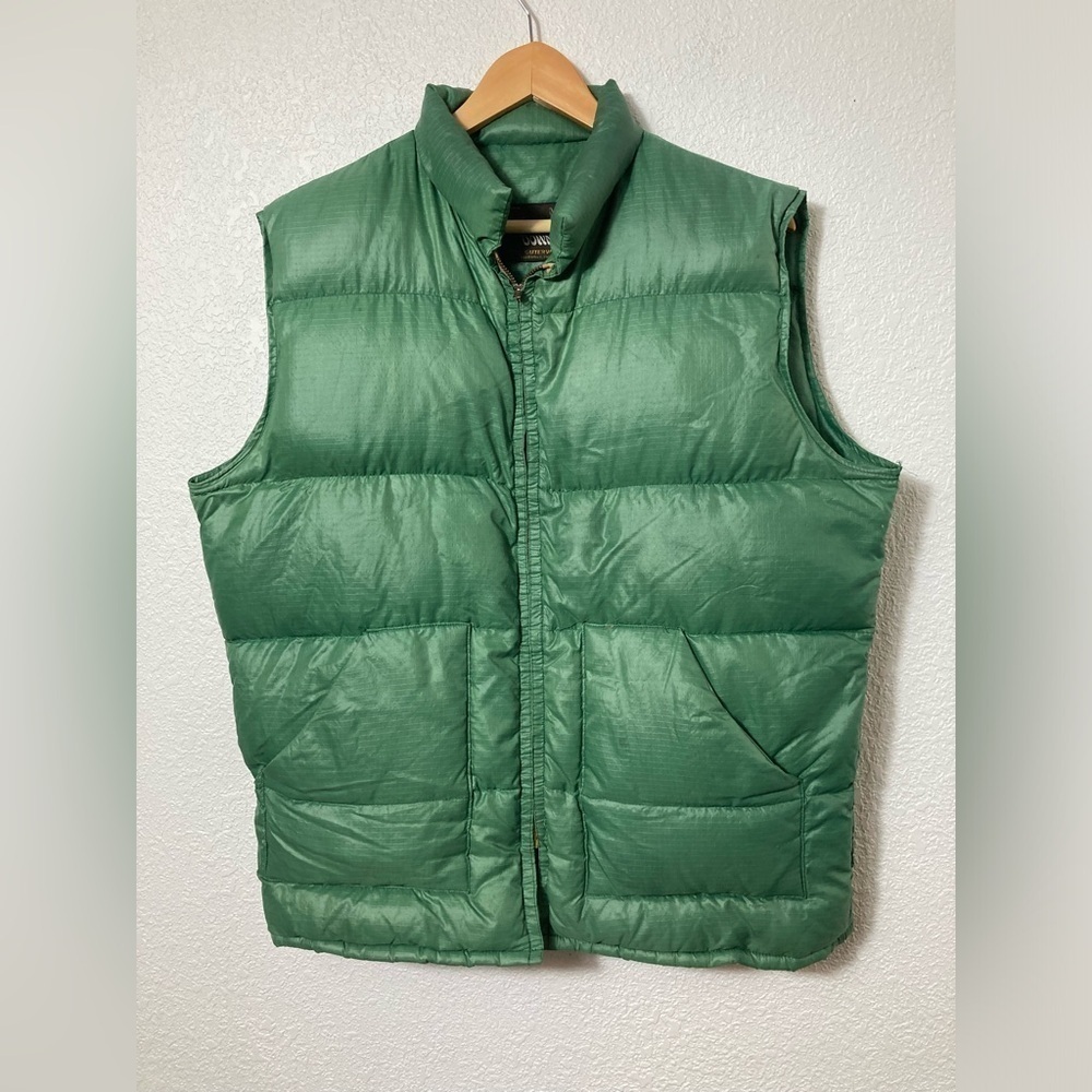 Vintage Walls blizzard pruf down puffer vest green XL